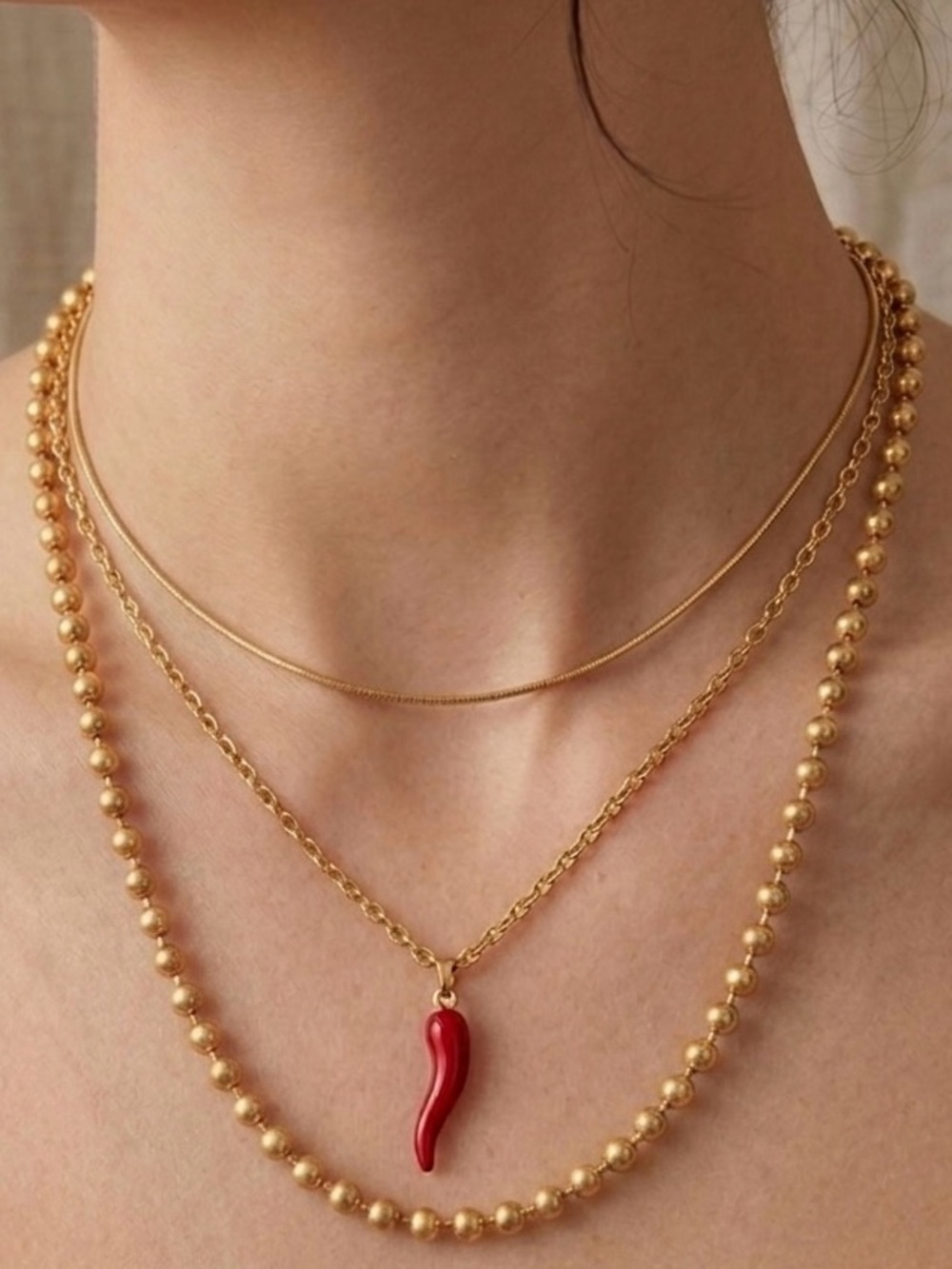 3-Piece Gold Layering Set | 18K Gold Plated & Stainless Steel Tarnish Resistant